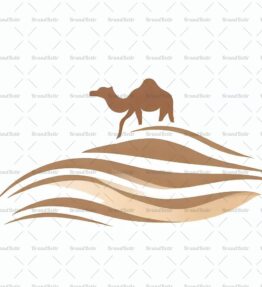 Sanddünen und Kamel